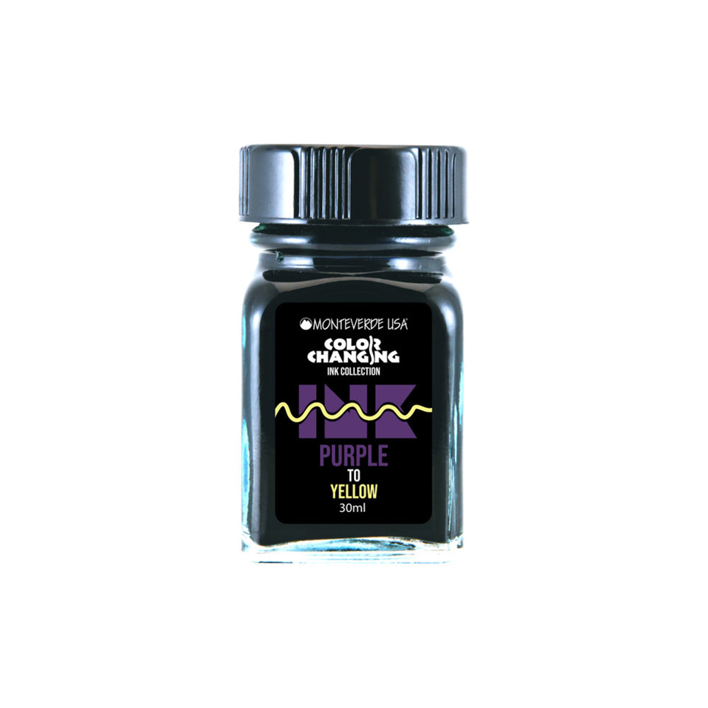 Monteverde USA® Colour Changing 30ml Ink Bottle + Changer set Purple To Yellow