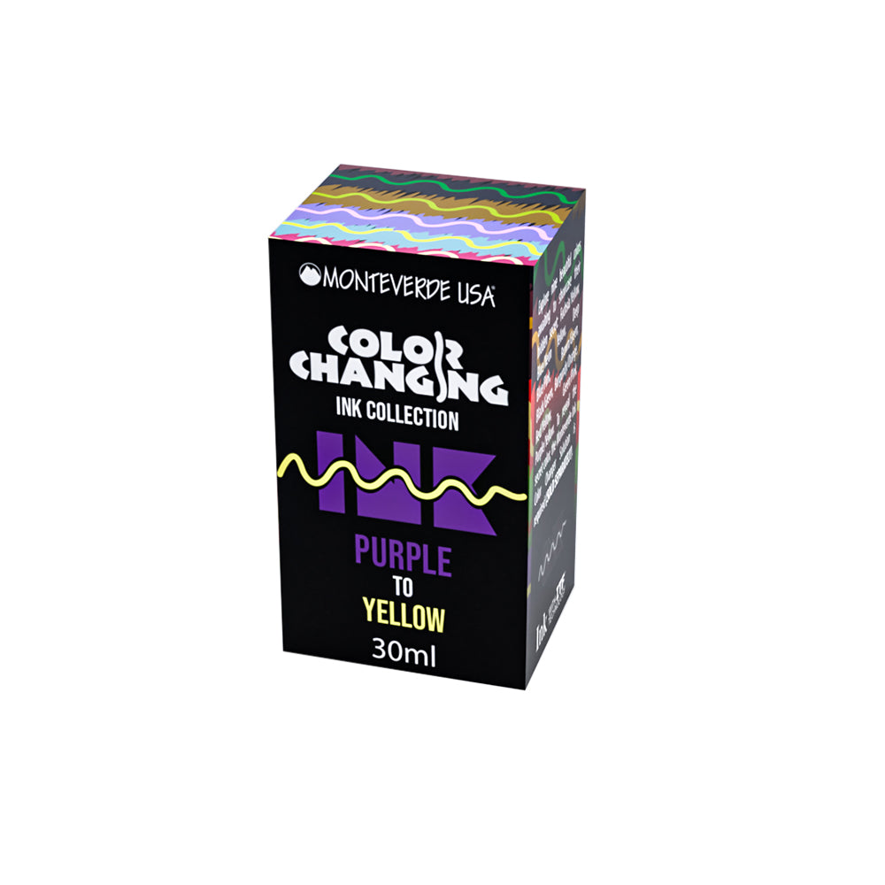 Monteverde USA® Colour Changing 30ml Ink Bottle + Changer set Purple To Yellow