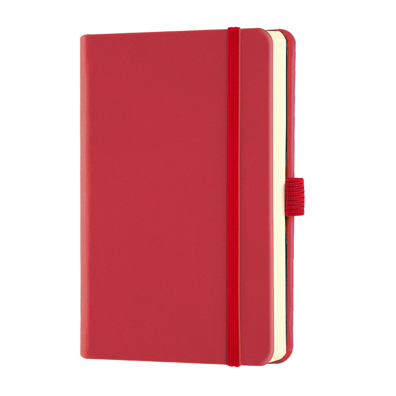 Castelli Milano Aquarela Pocket Ruled Notebook - Coral Red