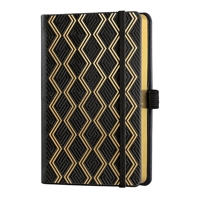 Castelli Milano Copper & Gold Pocket Ruled Notebook - Greek Gold