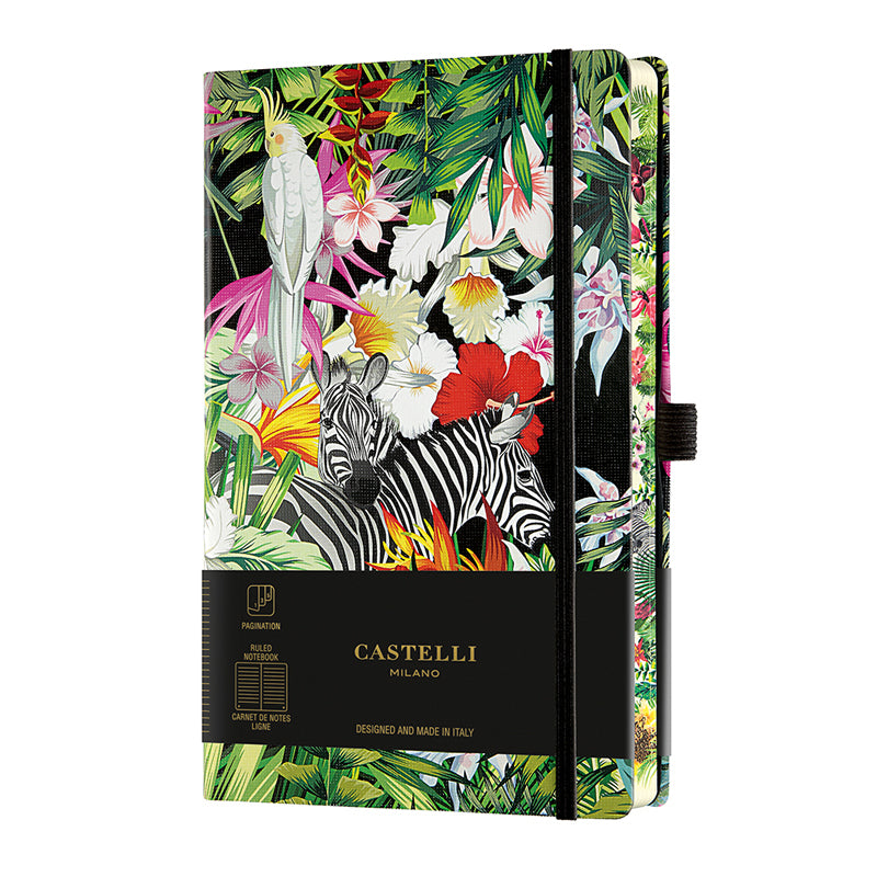 Castelli Milano Eden Medium Notebook - Zebras