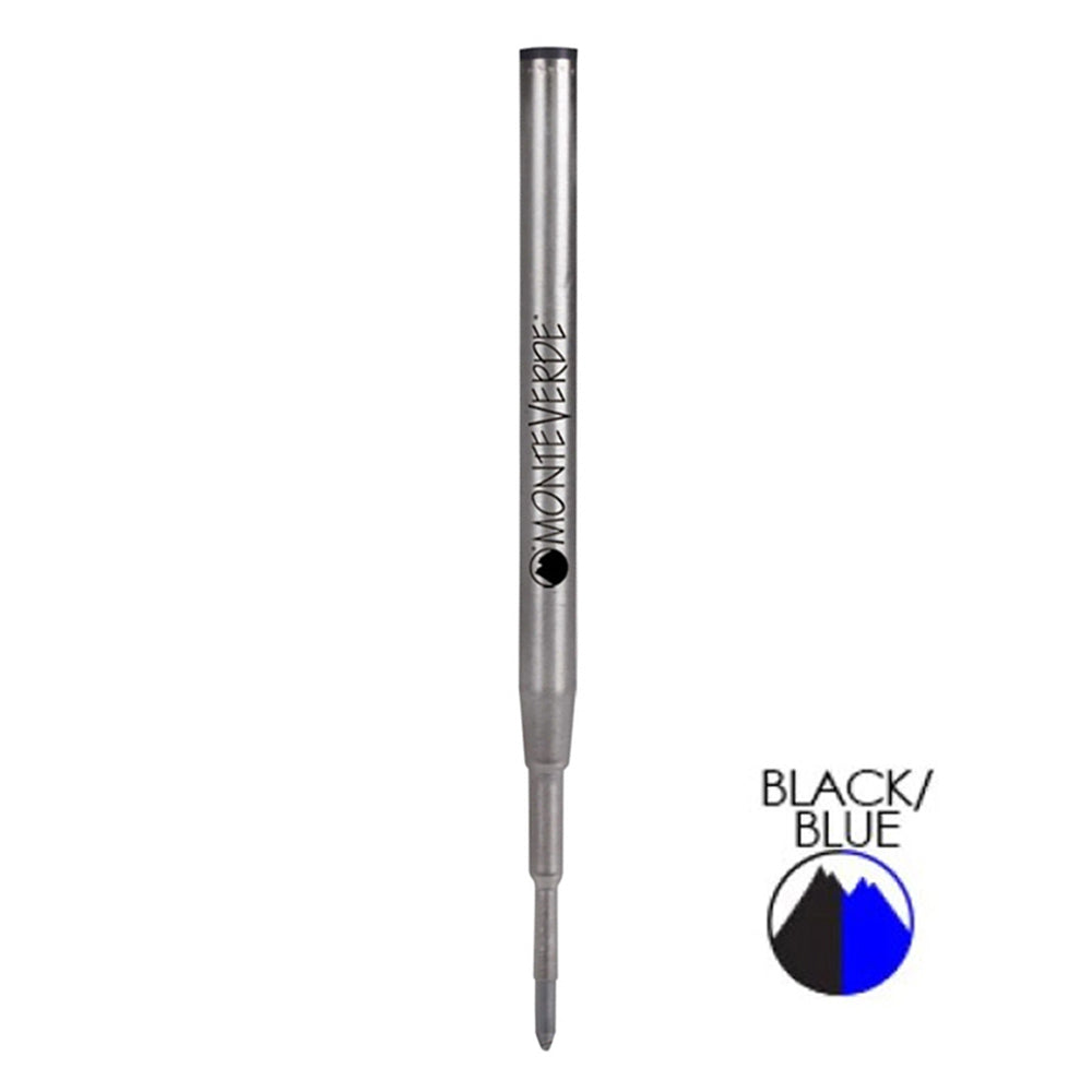Monteverde USA Capless Gel Refill To Fit Montblanc Ballpoint Pens, Fine Point, Pack of 2 Refills - Black Black(M422BB)
