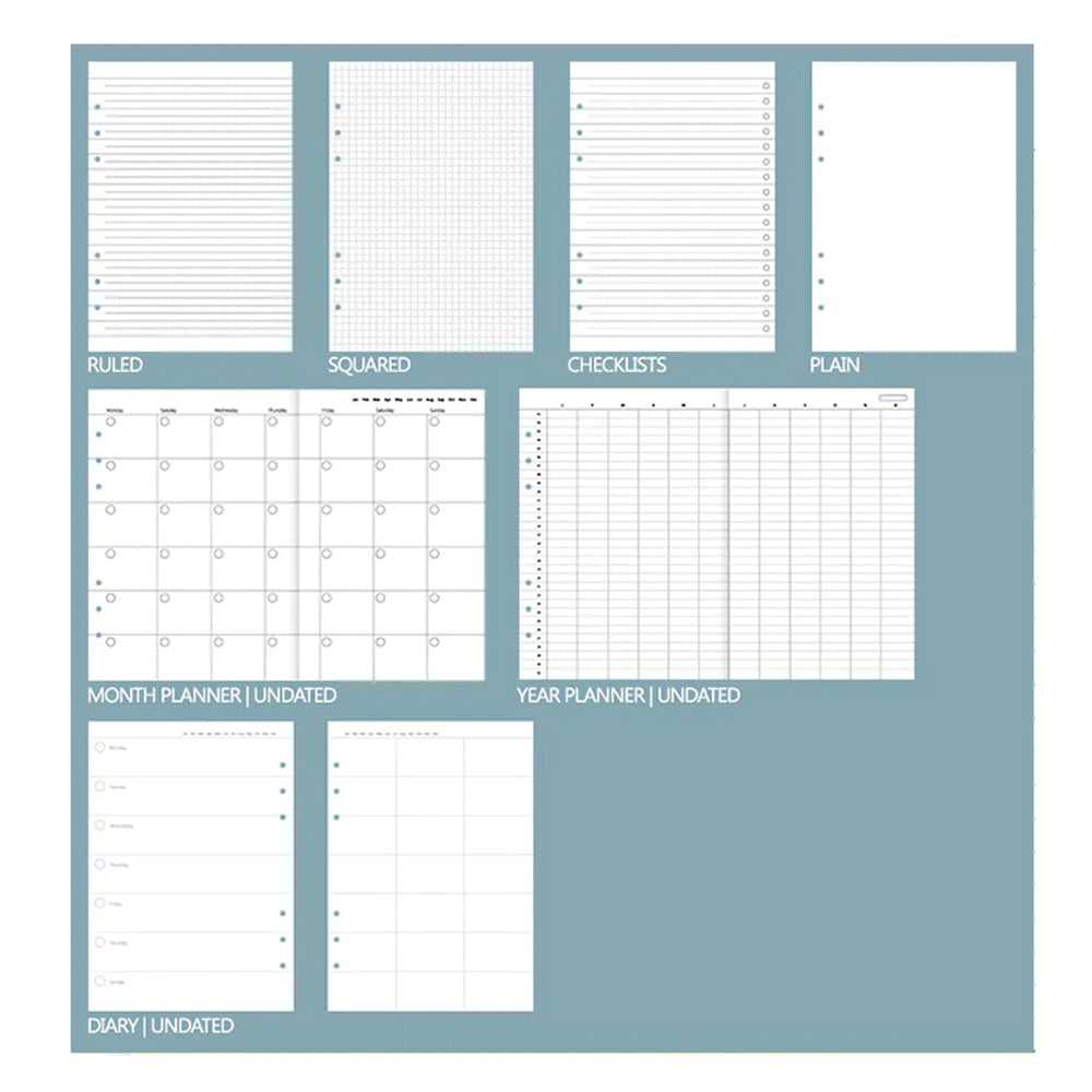 Filofax - ક્લિપબુક ક્લાસિક A5 નોટબુક ખસખસ