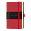 Castelli Milano Aquarela Pocket Ruled Notebook - Coral Red