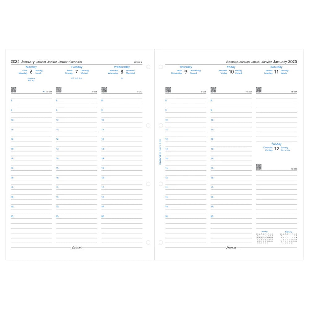 Filofax - Metropol Organiser - A4 - Black