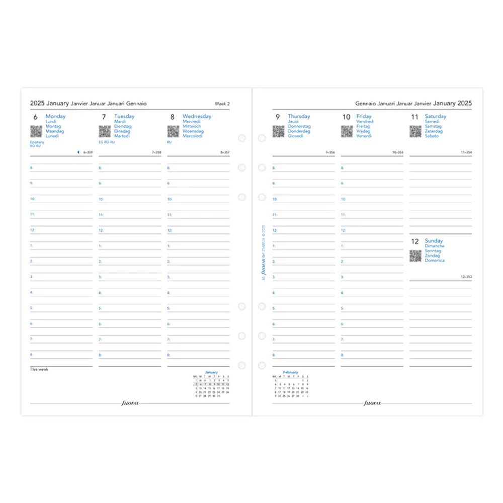 Filofax Metropol A5 Organiser - Black