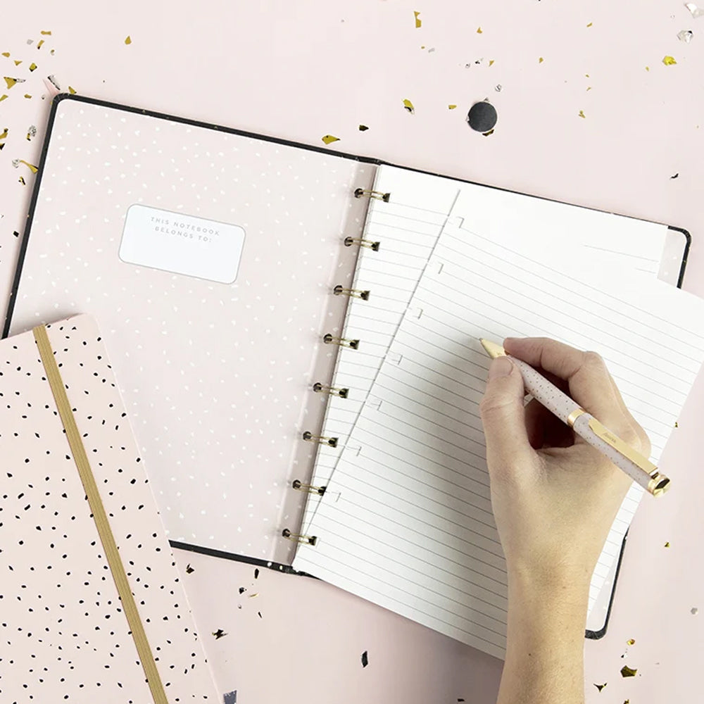Filofax Confetti A5 Refillable Notebook Charcoal