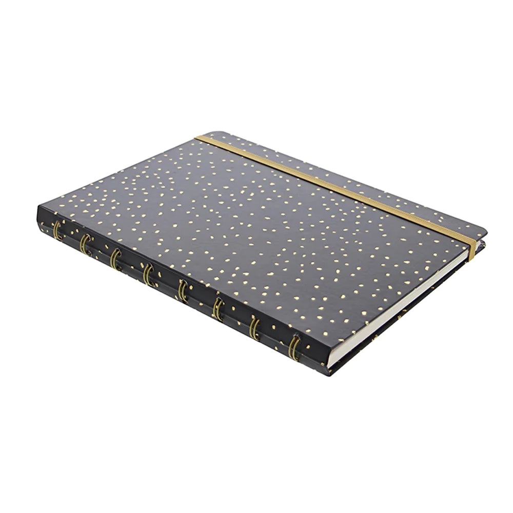Filofax Confetti A5 Refillable Notebook Charcoal
