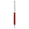 Waldmann Brio Pinstrip Pattern With Engraving Space Red Fire Lacquer Ballpoint Pen