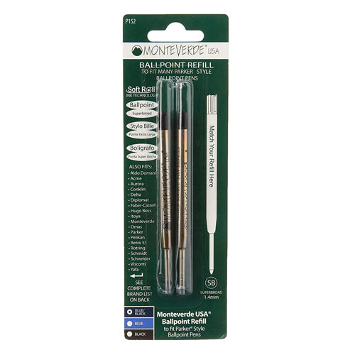 Montverde USA Ballpoint Refill To Fit Parker Style Ballpoint Pens Supe -  LIVTEK INDIA PVT LTD