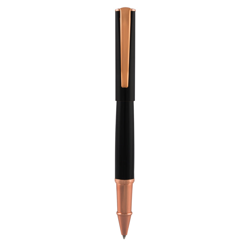 Monteverde USA Impressa Black Rose Gold Rollerball Pen