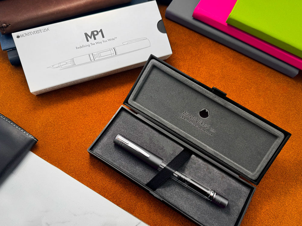 Monteverde USA® MP1 Lock-It Piston Technology Fountain Pen Black Noir