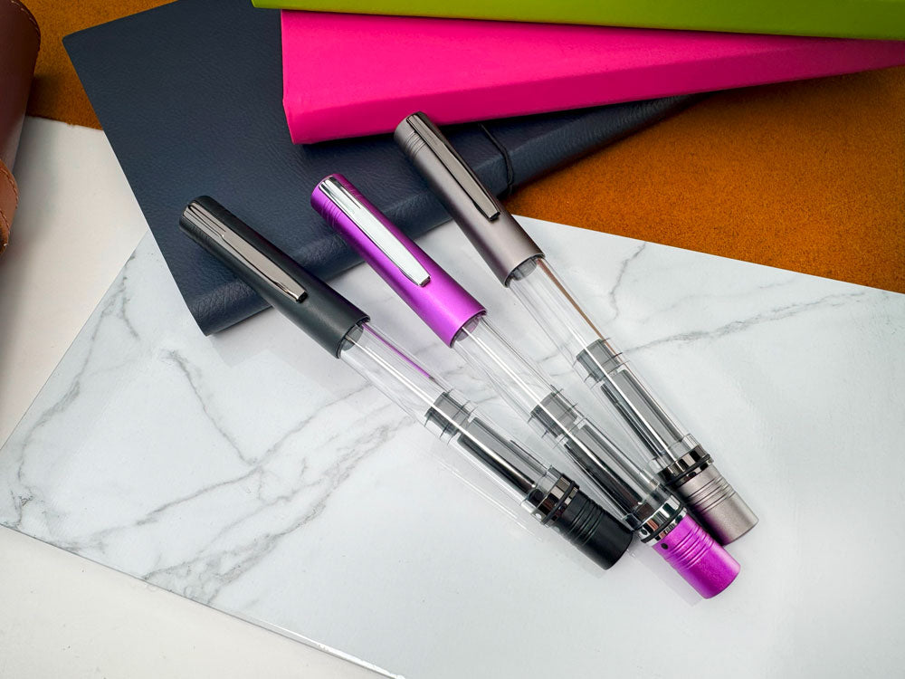 Monteverde USA® MP1 Lock-It Piston Technology Fountain Pen Black Noir