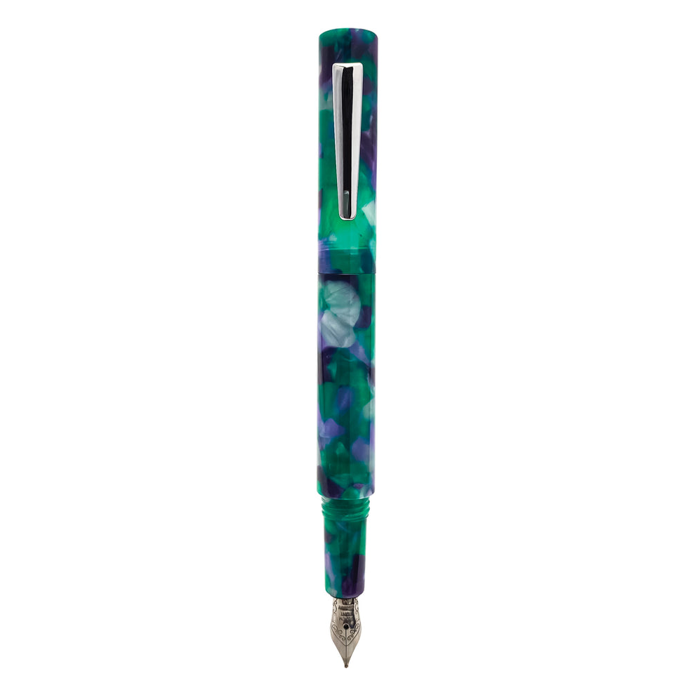 Monteverde USA MVP Fountain Pen Green Abstract (Eyedropper, Cartridge ...