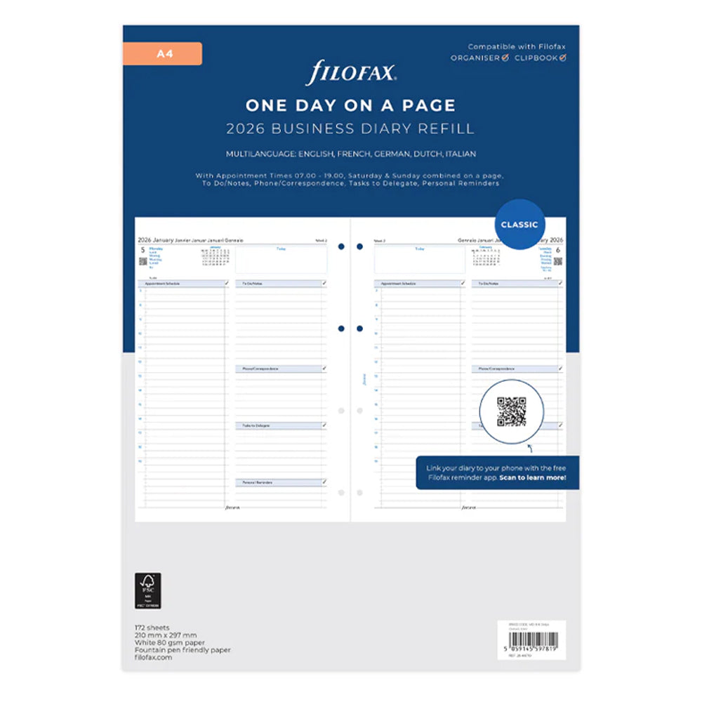 ફિલોફેક્સ વર્ટિકલ યર પ્લાનર - મીની 2023 અંગ્રેજી