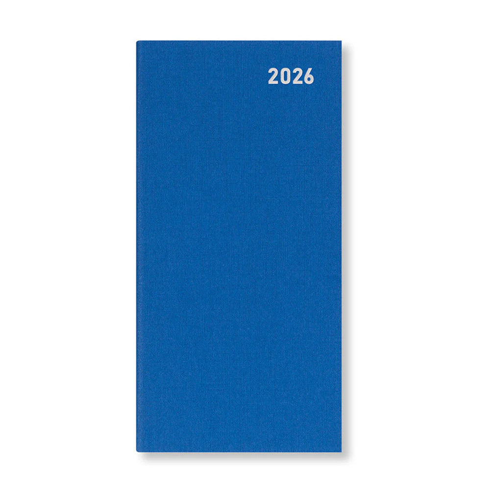 Principal Slim Week to View Diary 2026, English - Blue