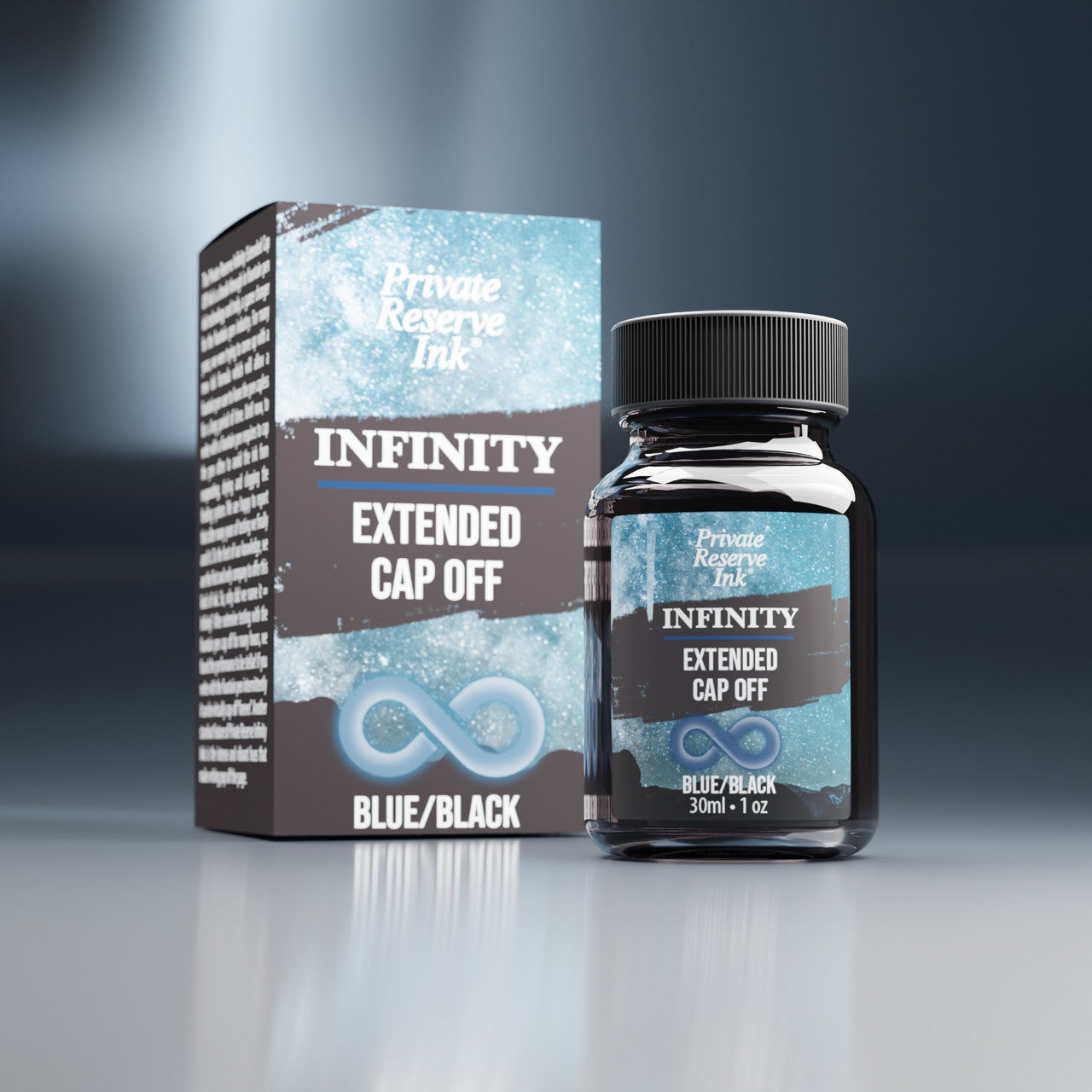 Extended Cap Private Reserve Ink Infinity Blue/Black 30ml Ink (with extended cap of ...