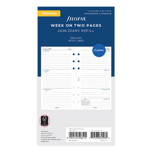 ફિલોફેક્સ વર્ટિકલ યર પ્લાનર - મીની 2023 અંગ્રેજી