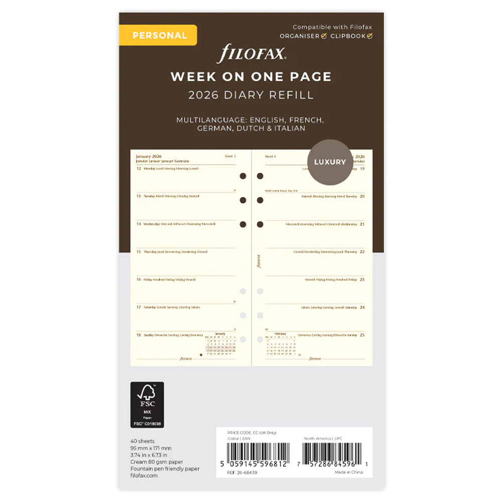 ફિલોફેક્સ વર્ટિકલ યર પ્લાનર - મીની 2023 અંગ્રેજી