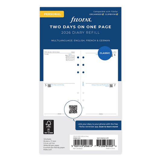 ફિલોફેક્સ વર્ટિકલ યર પ્લાનર - મીની 2023 અંગ્રેજી