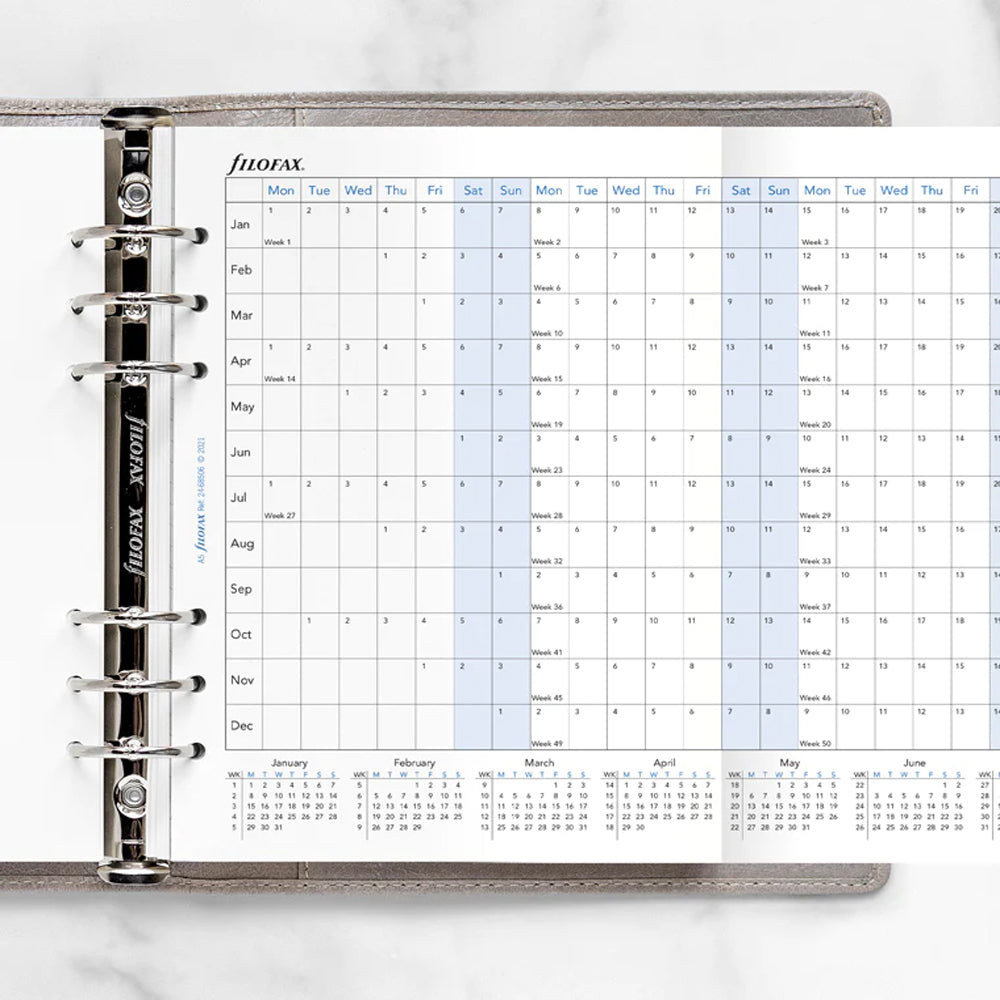 Filofax Horizontal Year Planner A5 2024 English LIVTEK INDIA PVT LTD