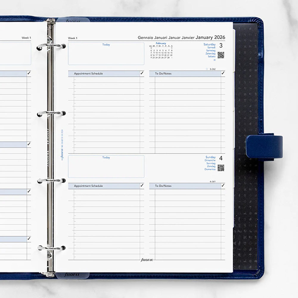 ફિલોફેક્સ વર્ટિકલ યર પ્લાનર - મીની 2023 અંગ્રેજી
