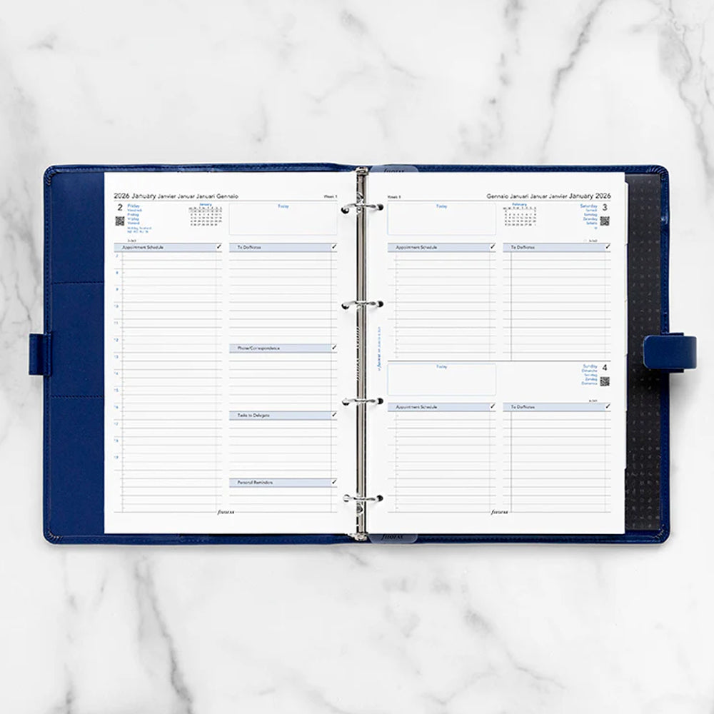 One Day On A Page Business Diary - A4 2026 Multilanguage