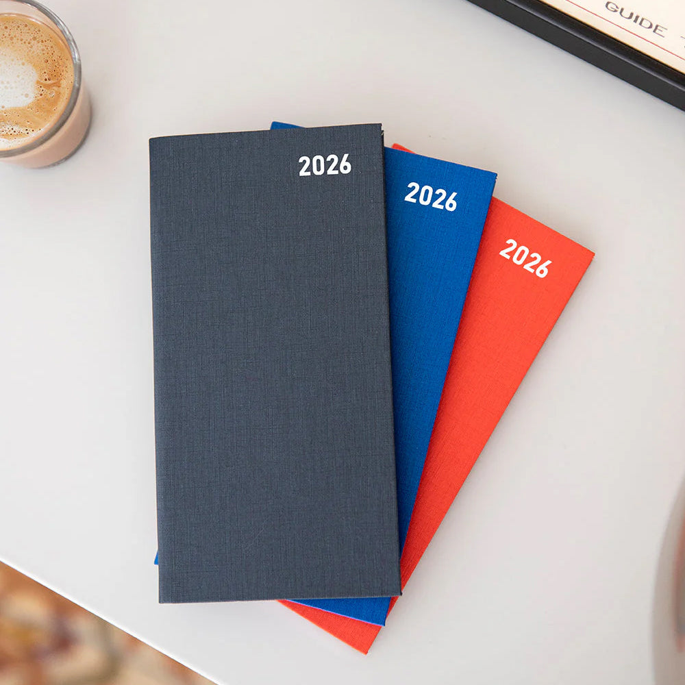 Principal Slim Week to View Diary 2026, English - Red