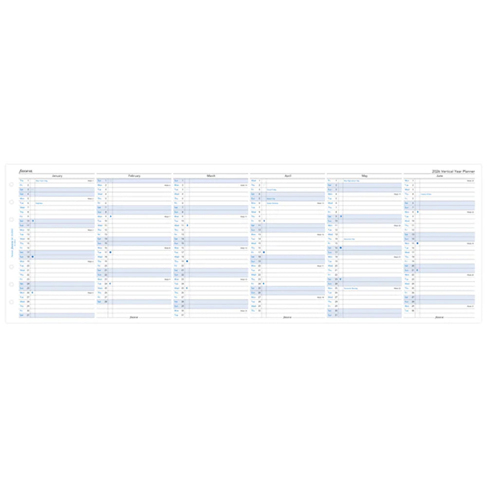 ફિલોફેક્સ વર્ટિકલ યર પ્લાનર - મીની 2023 અંગ્રેજી