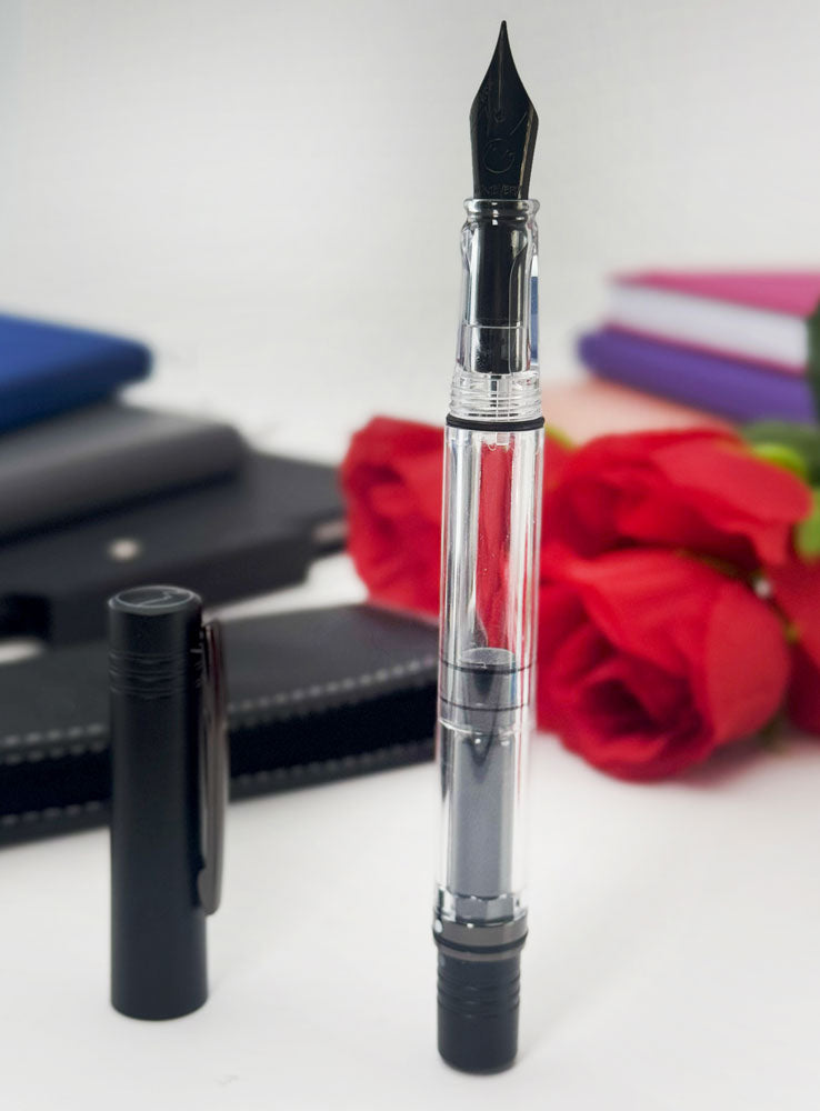 Monteverde USA® MP1 Lock-It Piston Technology Fountain Pen Black Noir
