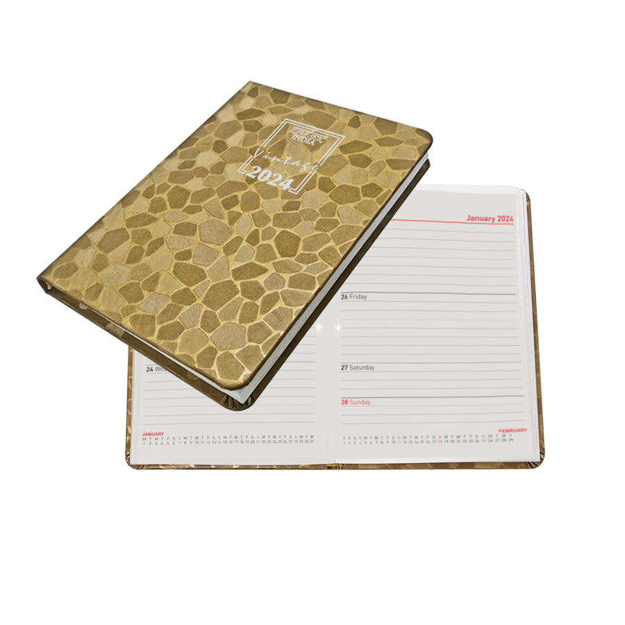 Livtek India 2024 Compact Page-a-Day Diary - Derby Black - LIVTEK INDIA PVT  LTD