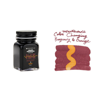 Monteverde USA® Colour Changing 30ml Ink Bottle + Changer set Burgundy To Orange