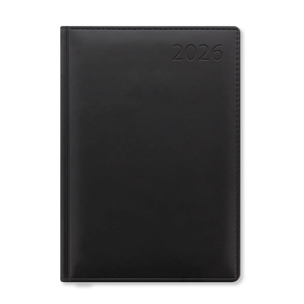 લેટ્સ ઓફ લંડન વેરોના એ5 ડે ટુ અ પેજ ડાયરી વિથ એપોઇન્ટમેન્ટ્સ એન્ડ પ્લાનર્સ 2023 - બ્લેક