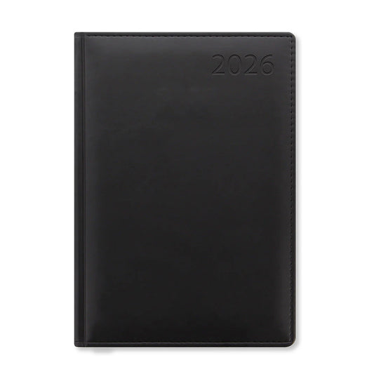 લેટ્સ ઓફ લંડન વેરોના એ5 ડે ટુ અ પેજ ડાયરી વિથ એપોઇન્ટમેન્ટ્સ એન્ડ પ્લાનર્સ 2023 - બ્લેક