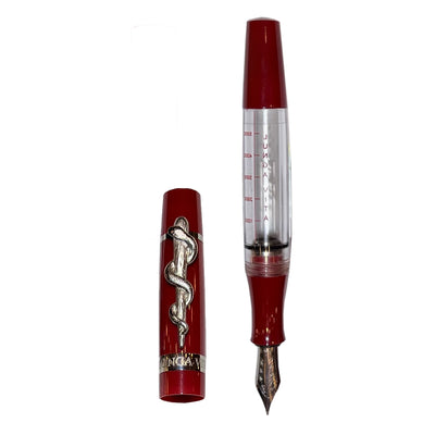 Stipula Lungavita 351pcs Limited Edition Fountain Pen Cartridge/Piston/Eye Dropper Crystal Clear - Red