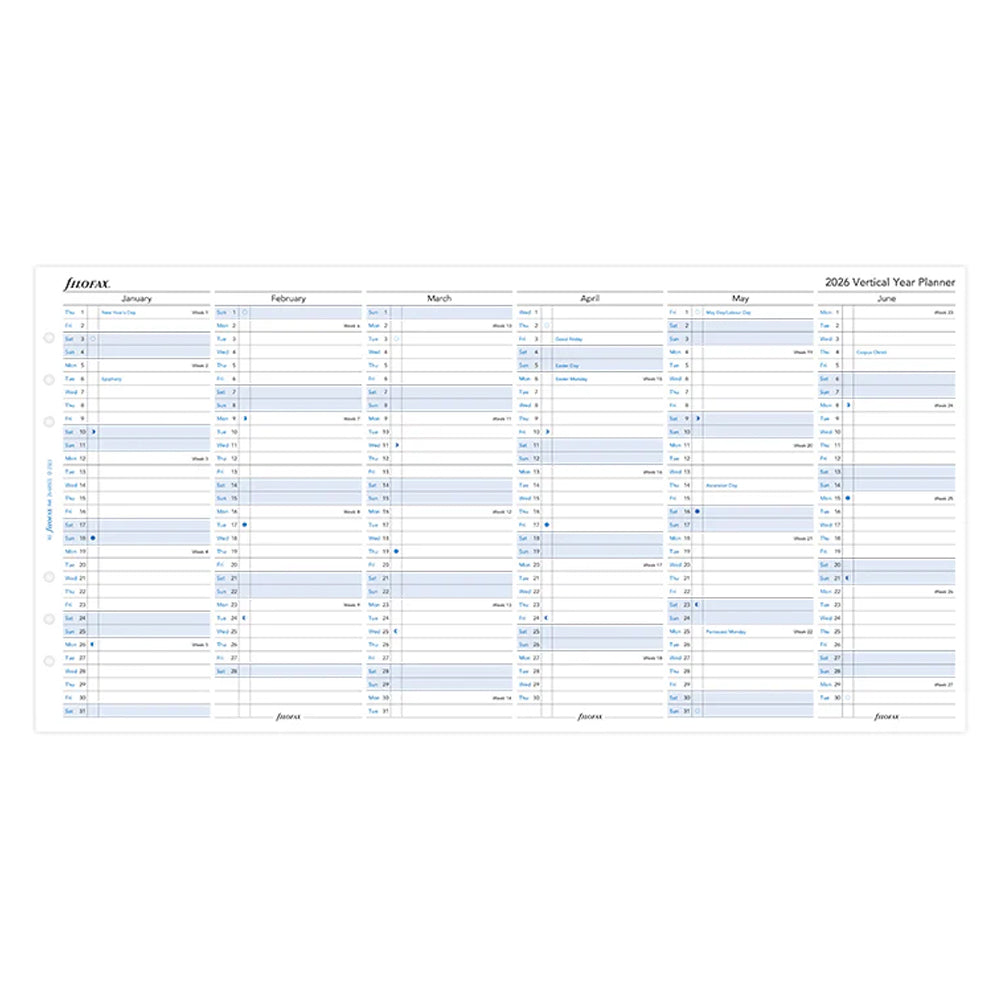 ફિલોફેક્સ વર્ટિકલ યર પ્લાનર - મીની 2023 અંગ્રેજી