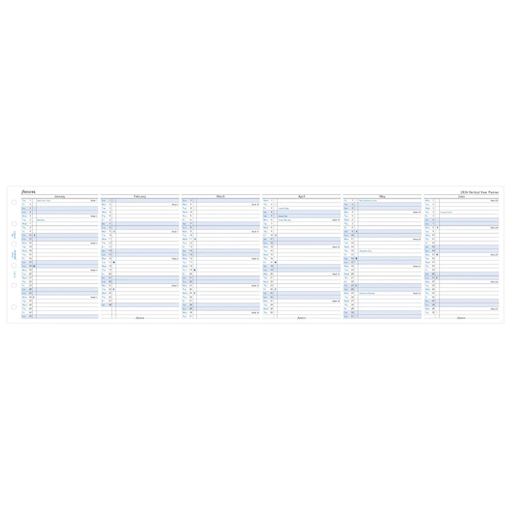 ફિલોફેક્સ વર્ટિકલ યર પ્લાનર - મીની 2023 અંગ્રેજી
