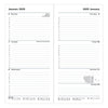 Connoisseur Slim Week to View Diary with Appointments 2025, English - Black