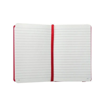 Livtek India New Mipad Small Hard Cover Ruled Notebook - Blossom Red