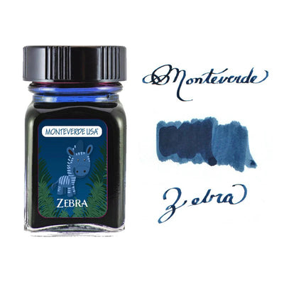 Monteverde USA® Jungle Ink 30 ML Zebra (Blue)
