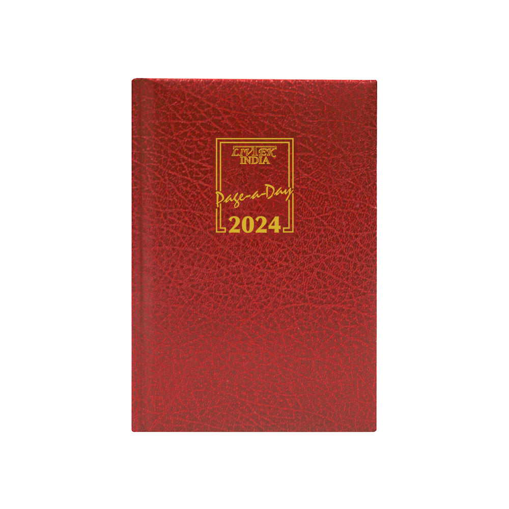 Livtek India 2024 Compact PageaDay Diary Maroon LIVTEK INDIA PVT LTD