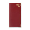 Lexicon Slim Landscape Week to View Diary with Appointments 2025, English - Burgundy