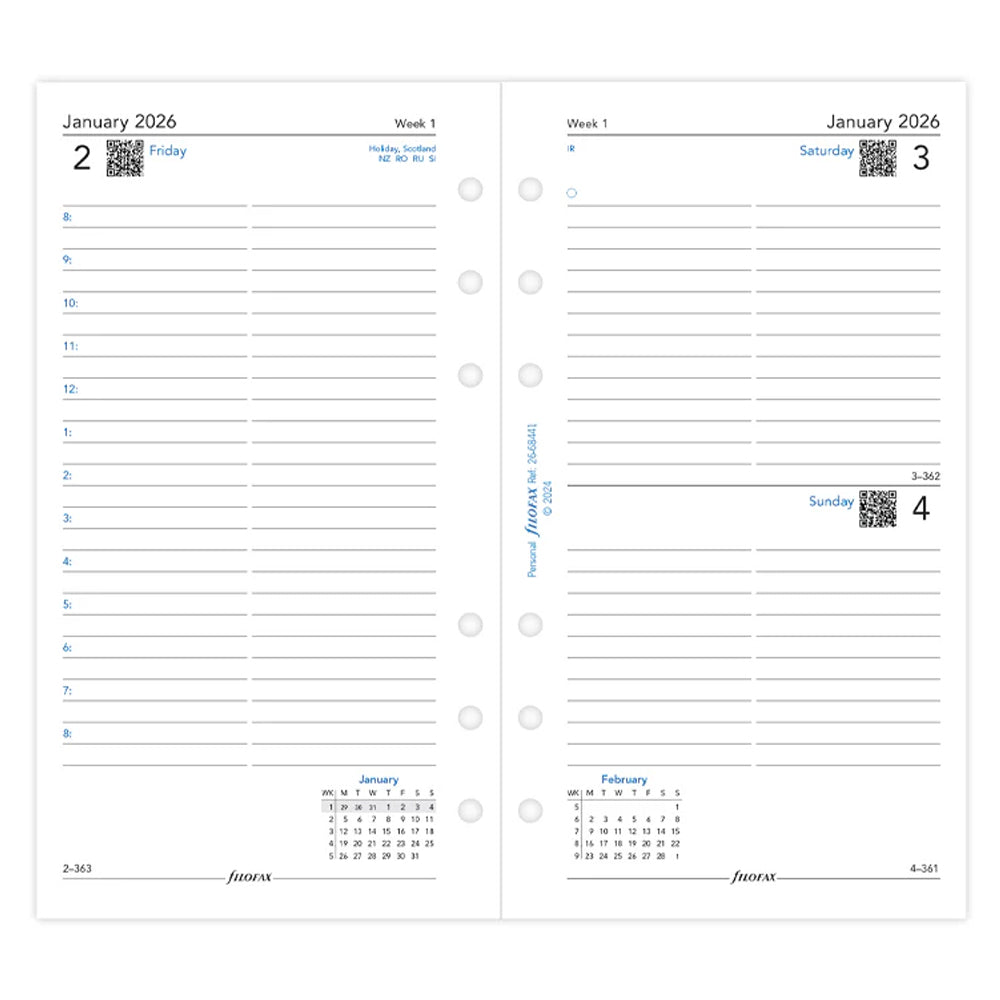 ફિલોફેક્સ વર્ટિકલ યર પ્લાનર - મીની 2023 અંગ્રેજી