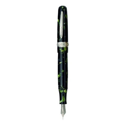 Stipula Etruria Magnifica Celluloid Limited Edition to 351 pcs, Marbled Green Fountain Pen