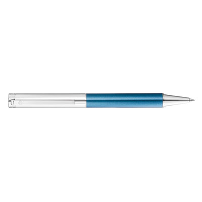वाल्डमैन कॉस्मो डीप लाइन पैटर्न एनग्रेविंग स्पेस आइस ब्लू बॉलपॉइंट पेन के साथ