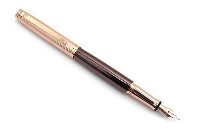 Waldmann टस्कनी PVD कोटेड चॉकलेट रंग का फाउंटेन पेन स्टील निब के साथ