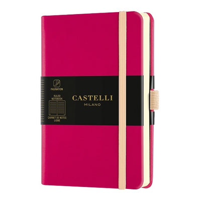 कैस्टेली मिलानो एक्वेरेला पॉकेट नोटबुक ऐमारैंथ (गहरा गुलाबी)