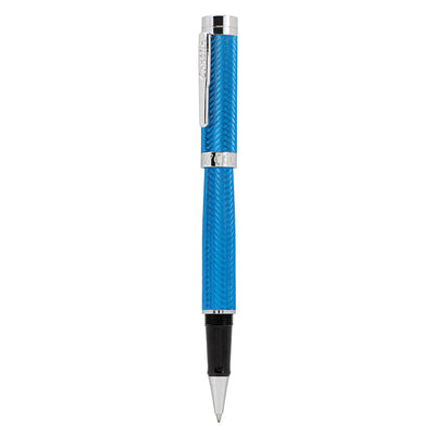 Conklin Herringbone Signature Blue Rolleball Pen