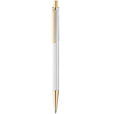 वाल्डमैन इको 24ct गोल्ड प्लेटेड फाइन बार्ली पैटर्न विथ एनग्रेविंग स्पेस बॉलपॉइंट पेन