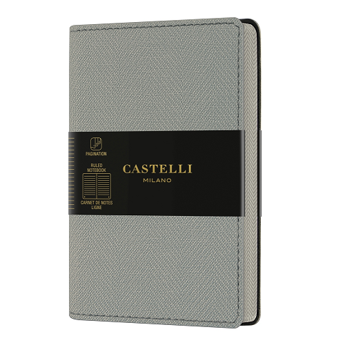 Castelli Milano Harris Pocket Flexible Notebook - Oyster Grey - LIVTEK ...